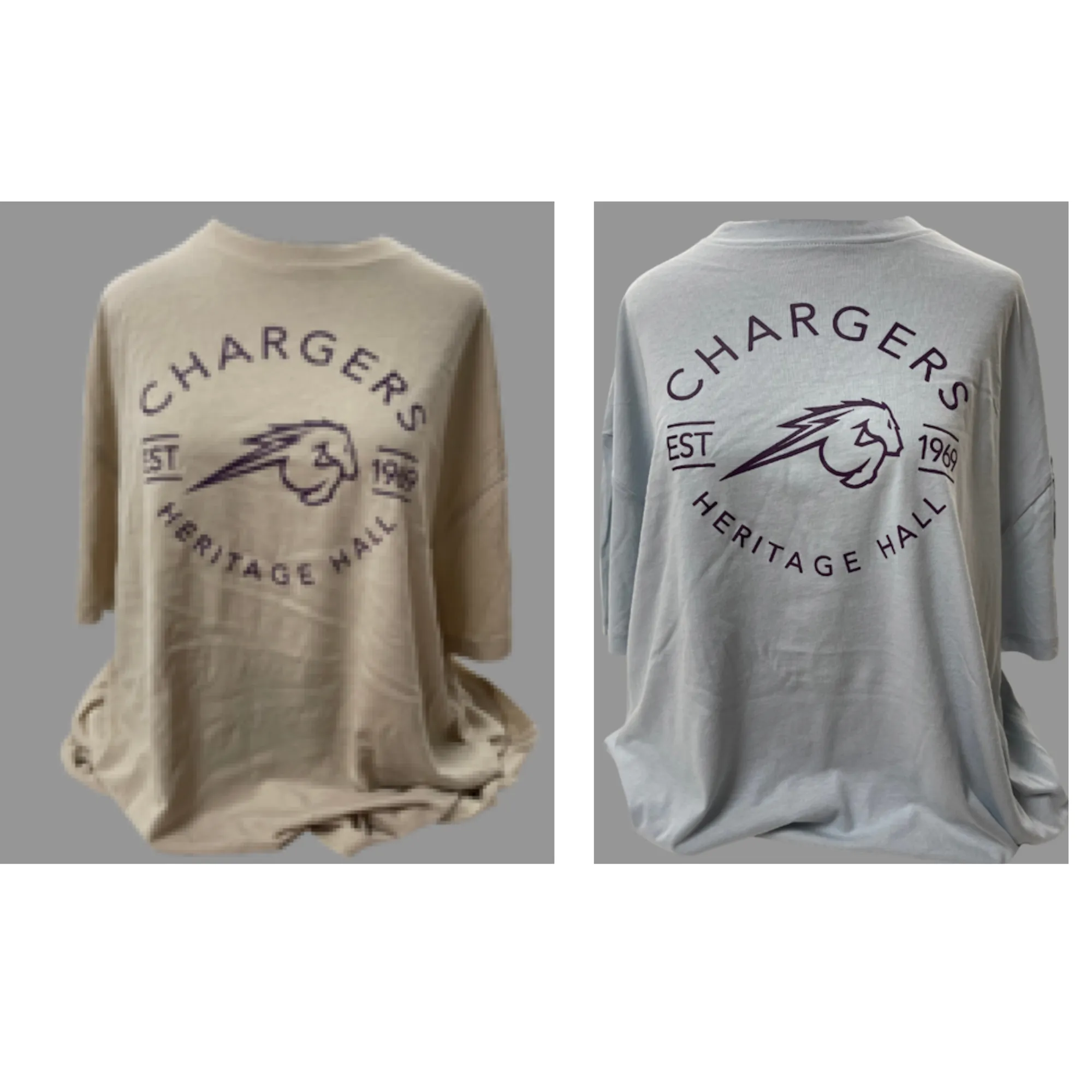 ** Women's Oversized T-Shirt Arch Chargers w/ Horse Estb.1969