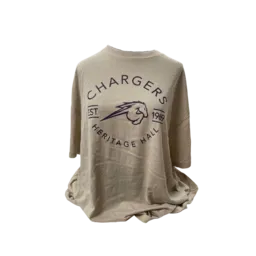 ** Women's Oversized T-Shirt Arch Chargers w/ Horse Estb.1969