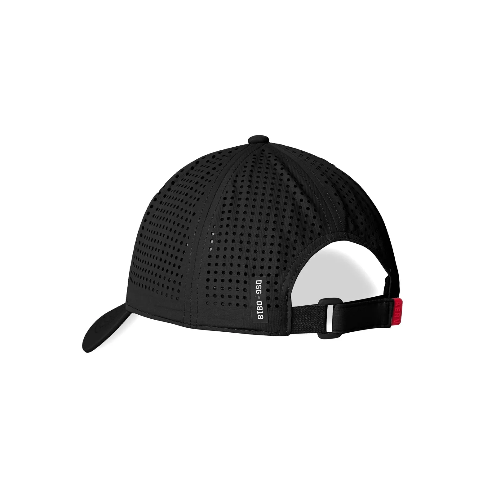 0818. Performance Sport Cap -  Black/White "Wings"