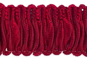 1 1/2" Garnet Fire Open-Weave Trim (Made in France)