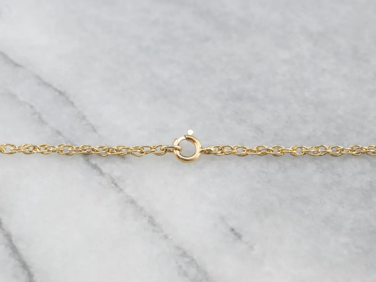 14K Gold Rope Chain Necklace