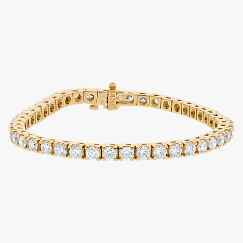 14K H-I/SI 7 Carat Diamond Tennis Bracelet