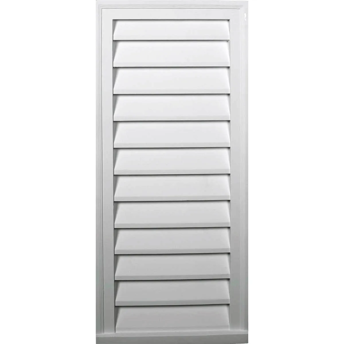 16'W x 26'H Rectangle Urethane Gable Vent Louver, Non-Functional