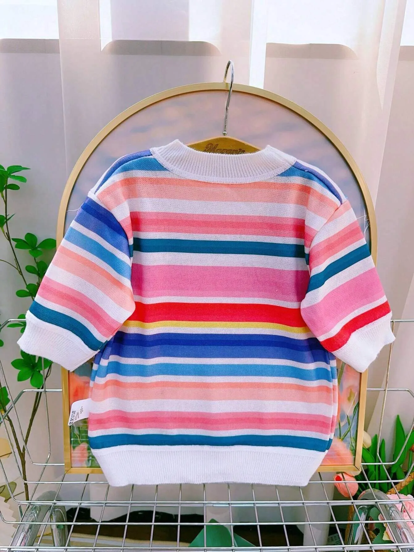 2024 Summer Girls" Short Sleeve T-Shirt, Printed Korean Version Girls" Casual Cute T-Shirt