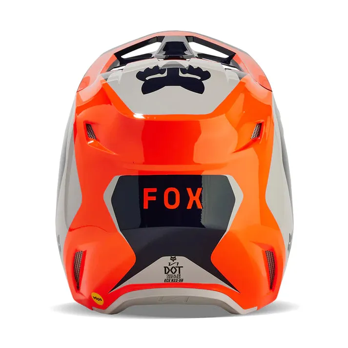 24 FOX YOUTH V1 NITRO HELMET FLO ORANGE