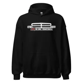 24v 5.9 Diesel Engine Hoodie 2nd Gen Ram Grille Sweatshirt