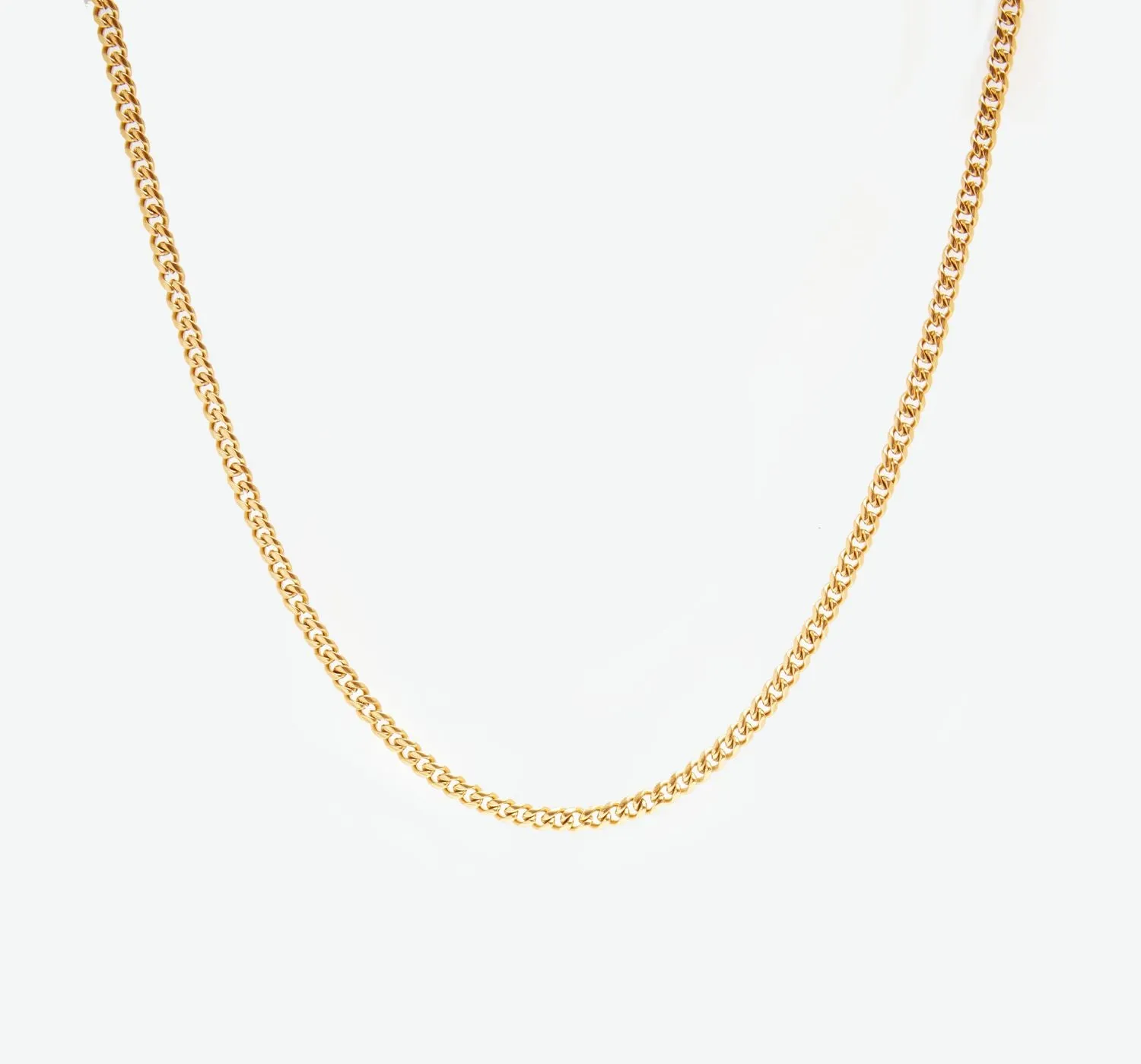 2mm Cuban Chain | Gold