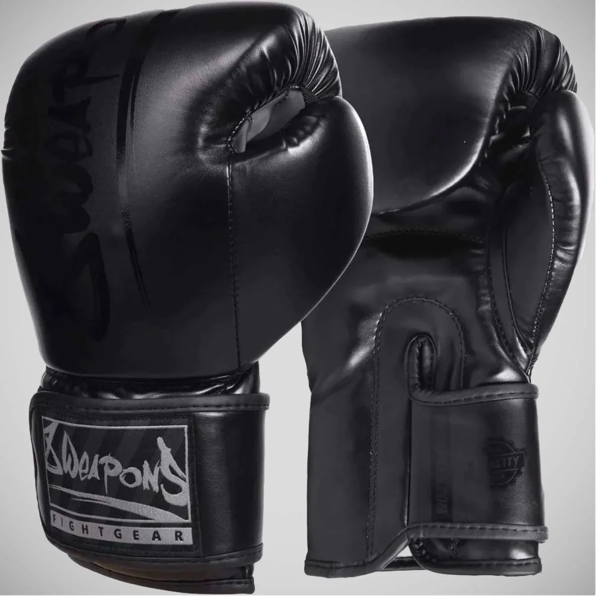 8 Weapons Unlimited Boxing Gloves Black/Black