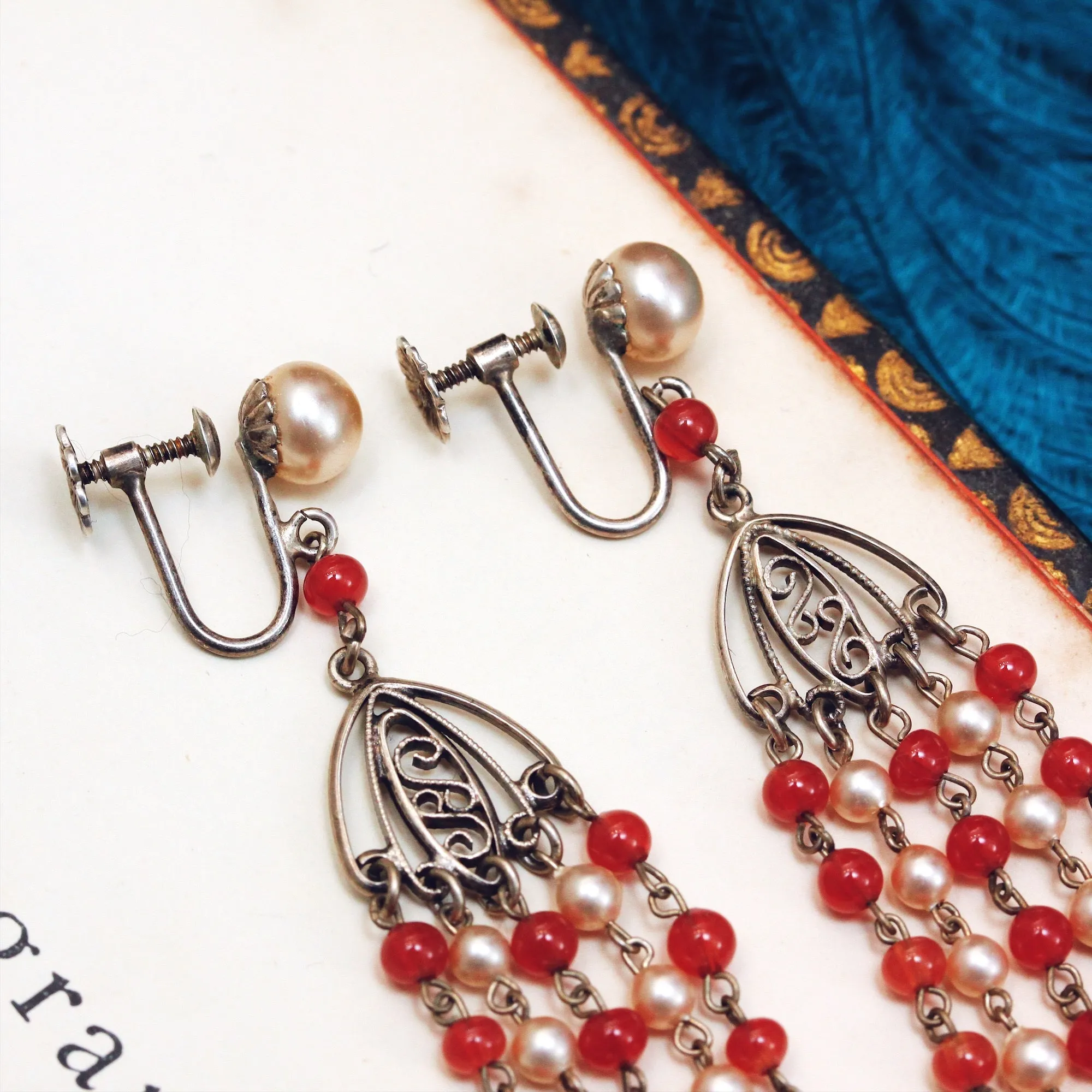 A Delightful Pair of Louis Rousselet Drop Earrings