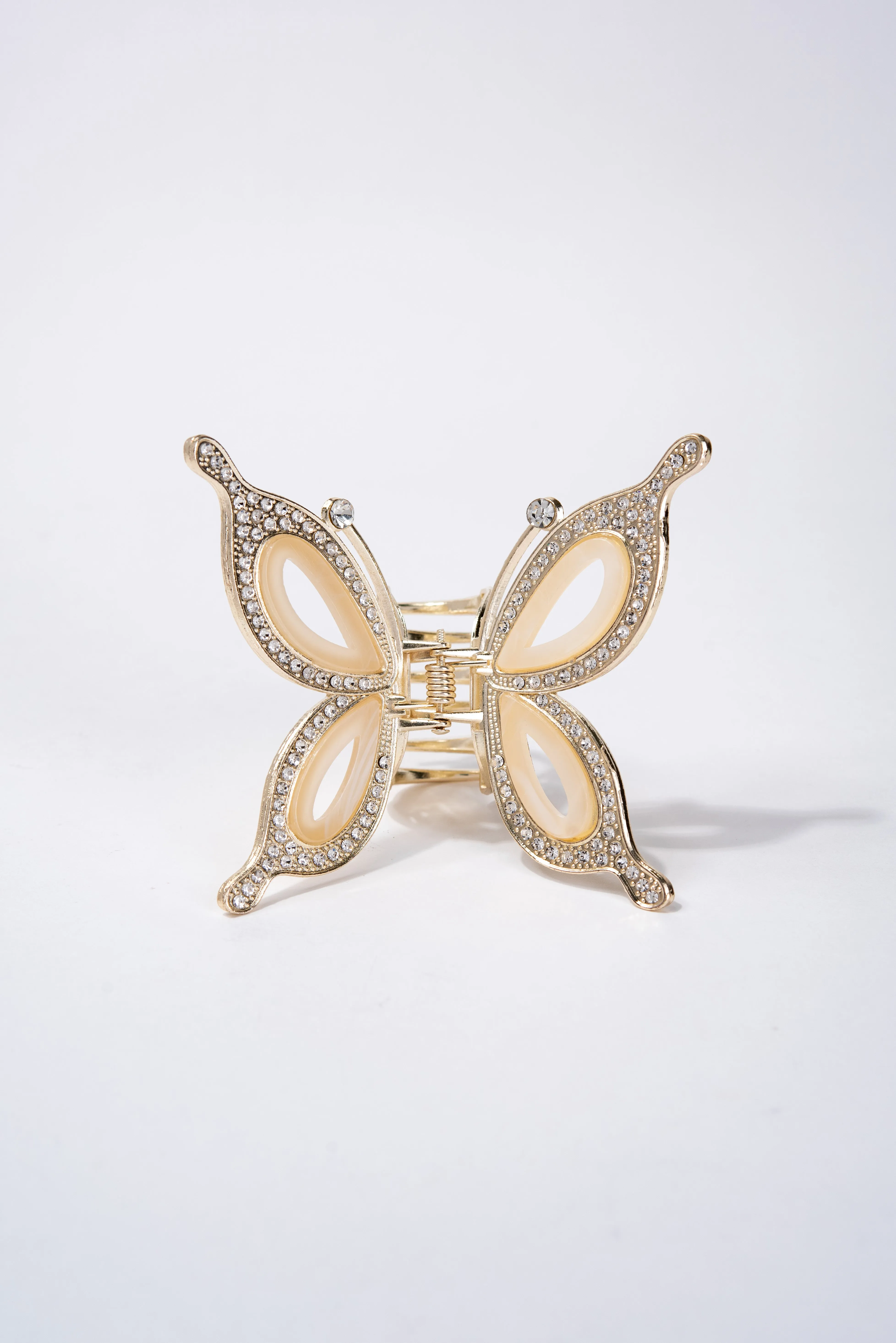 Abigail Rhinestone Butterfly Metal Hair Claw Clip