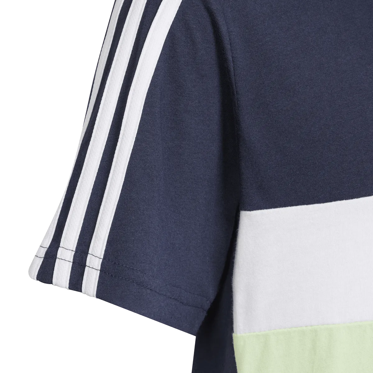 adidas 3 Stripe TIB Tee - Boys - Legend Ink/Semi Green Spark/White