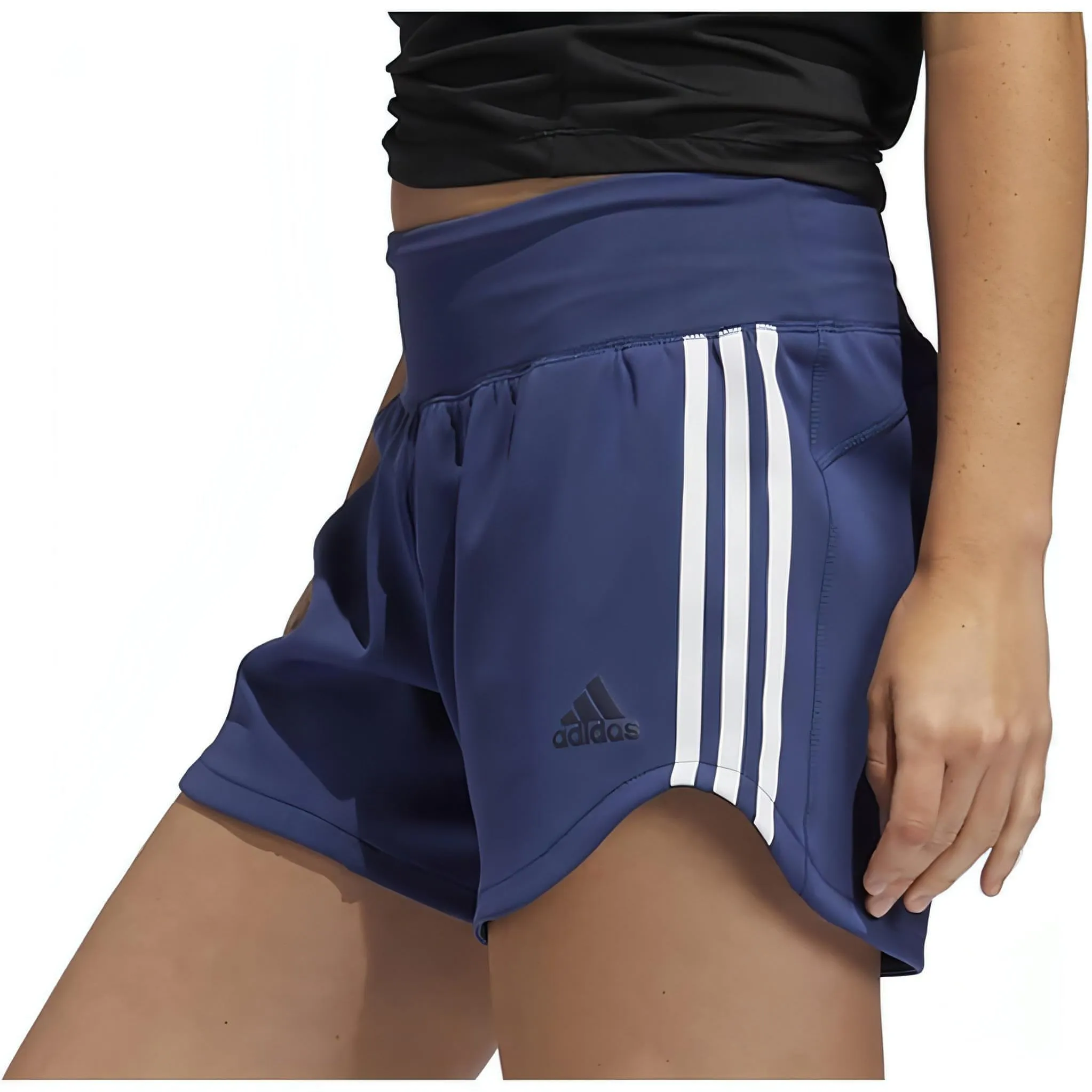 adidas 3 Stripes Woven Womens Training Shorts - Blue