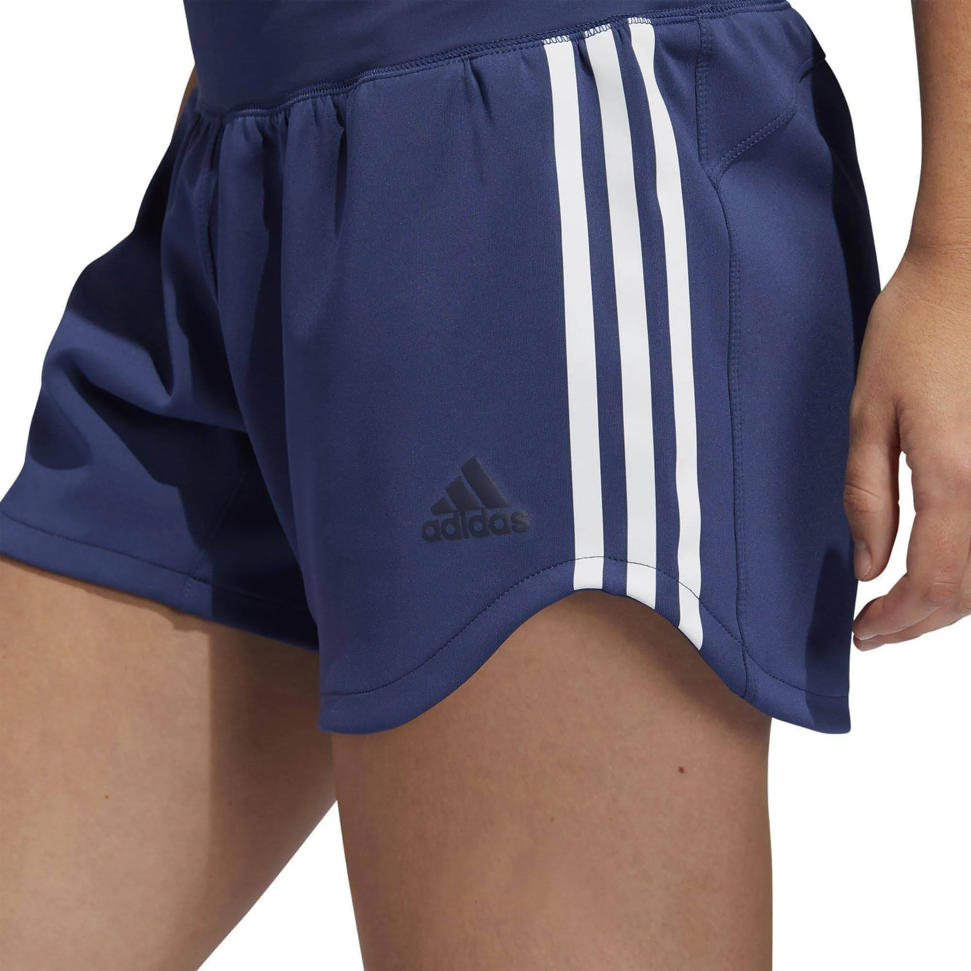 adidas 3 Stripes Woven Womens Training Shorts - Blue