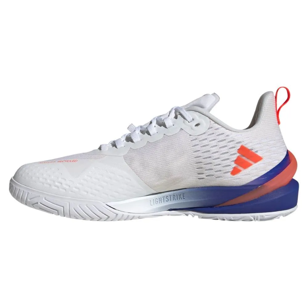 adidas adizero Cybersonic Men's Tennis Shoe (White/Blue/Red)