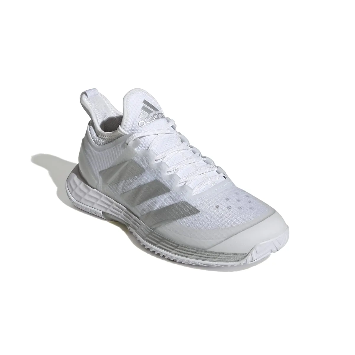 adidas Adizero Ubersonic 4 Women's Tennis Shoe (White/Silver/Grey)