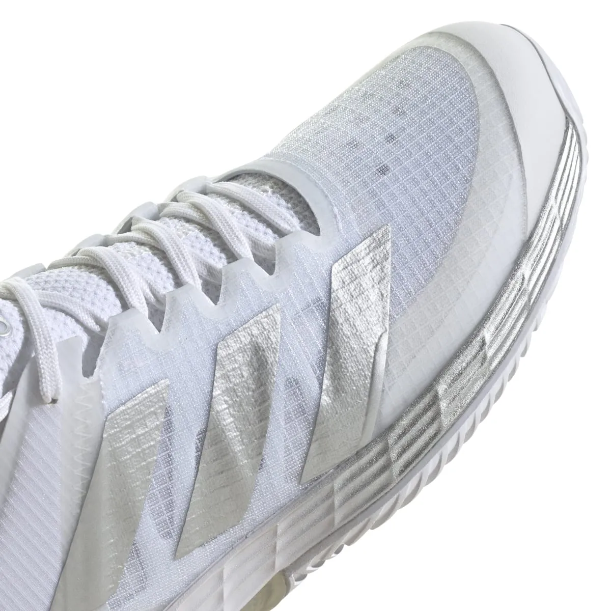 adidas Adizero Ubersonic 4 Women's Tennis Shoe (White/Silver/Grey)