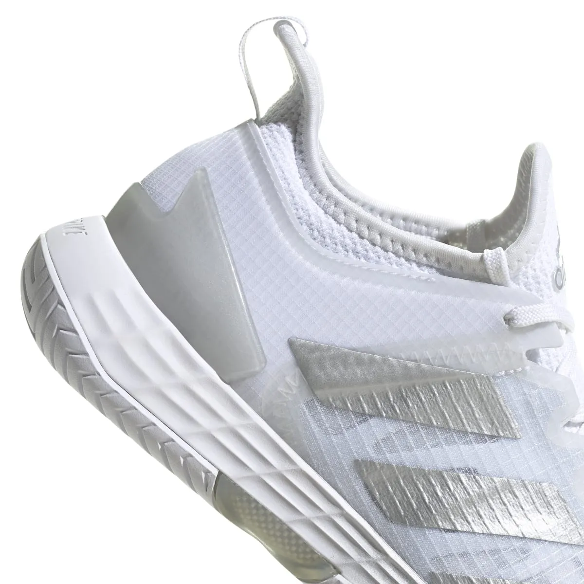 adidas Adizero Ubersonic 4 Women's Tennis Shoe (White/Silver/Grey)