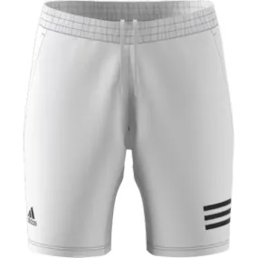 Adidas Club 3 Stripe Shorts - White/Black