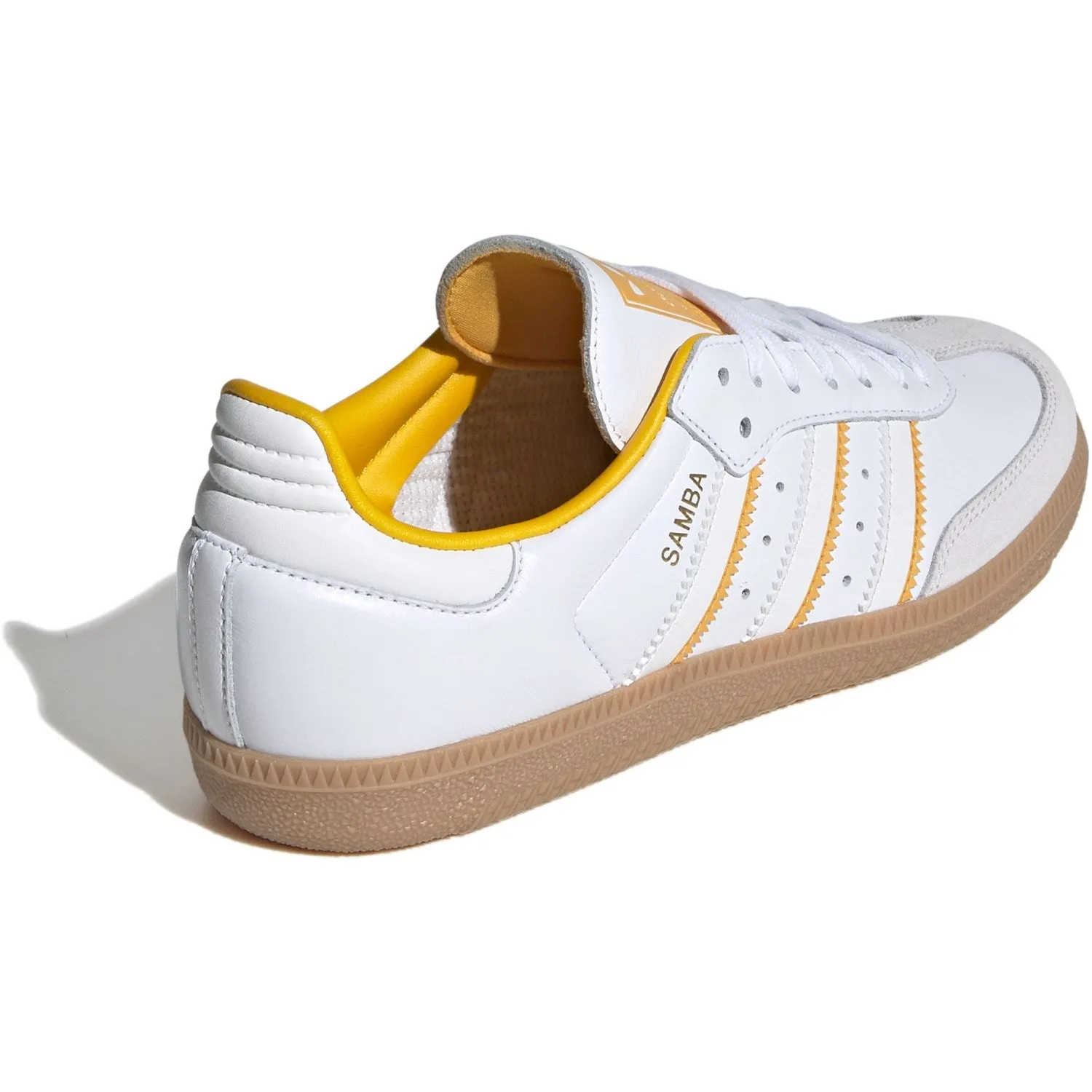 adidas Originals Cloud White/Crystal White/Crew Yellow Samba Og J Sneakers