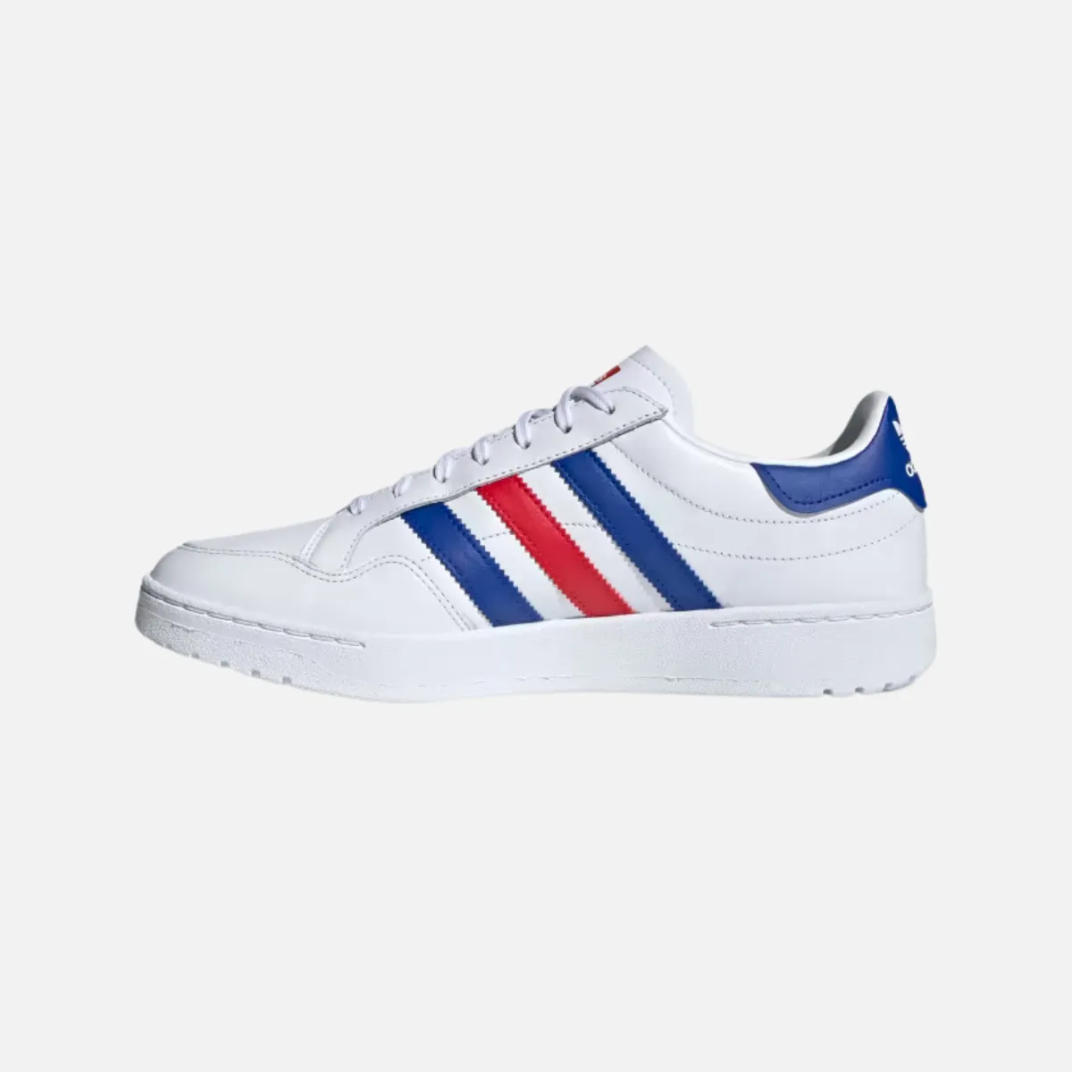 Adidas Team Court Men's Shoes -Cloud White/Royal Blue/Scarlet