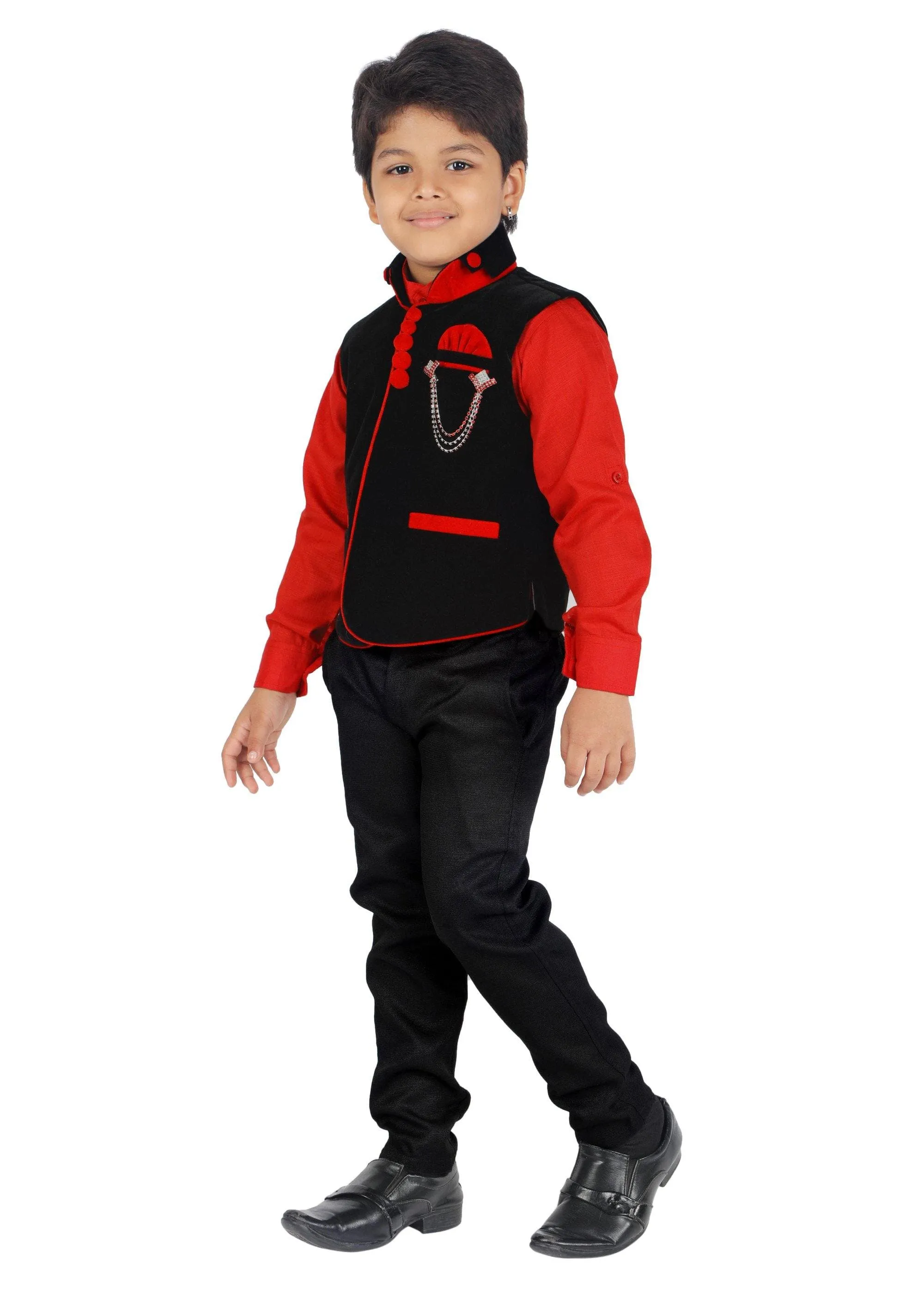 Ahhaaaa Kids Waistcoat Suit Set Indian Dress for Boys