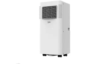 Aire acondicionado portátil - Beko BP209C, 2250 fg/h, 2 velocidades, 320 m³, 65 dB(A), Blanco