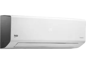 Aire acondicionado Split 1 x 1 - Beko BEHPI 090/ BEHPI 091, 2322 fg/h frío, 2.4 kW calor, Modo noche, Temporizador 24h, Wifi, Blanco