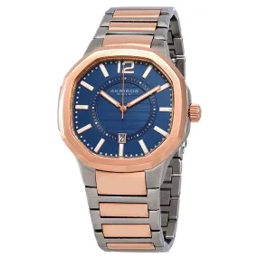 Akribos Xxiv Blue Dial Two-tone Men's Watch AK712TTR