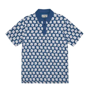 All-Over Dice Polo - Blue