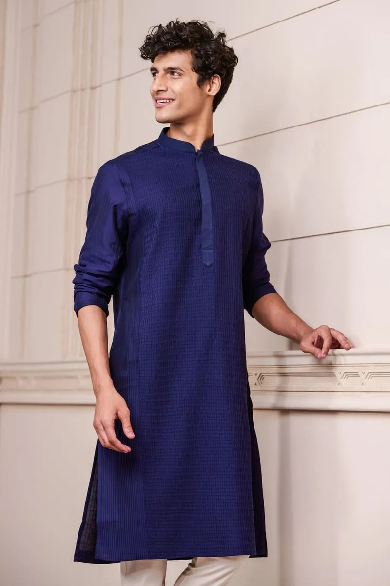 All Over Textured Kurta Set