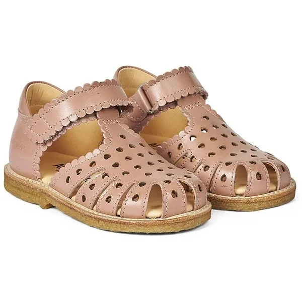 Angulus Begyndersandal M. Velcrolukning Dark Peach