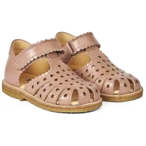 Angulus Begyndersandal M. Velcrolukning Dark Peach