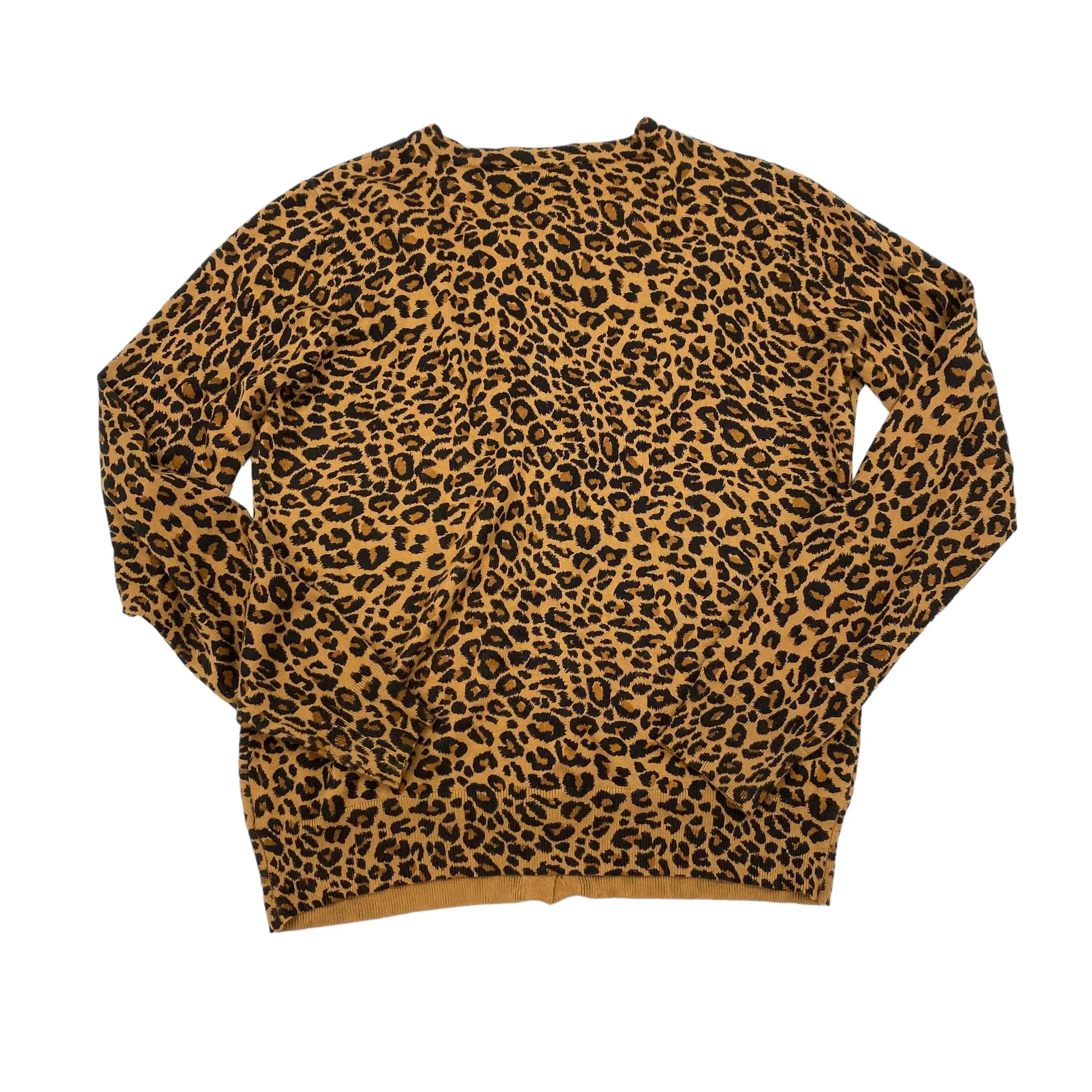 ANIMAL PRINT CARDIGAN by TIME AND TRU Size:L