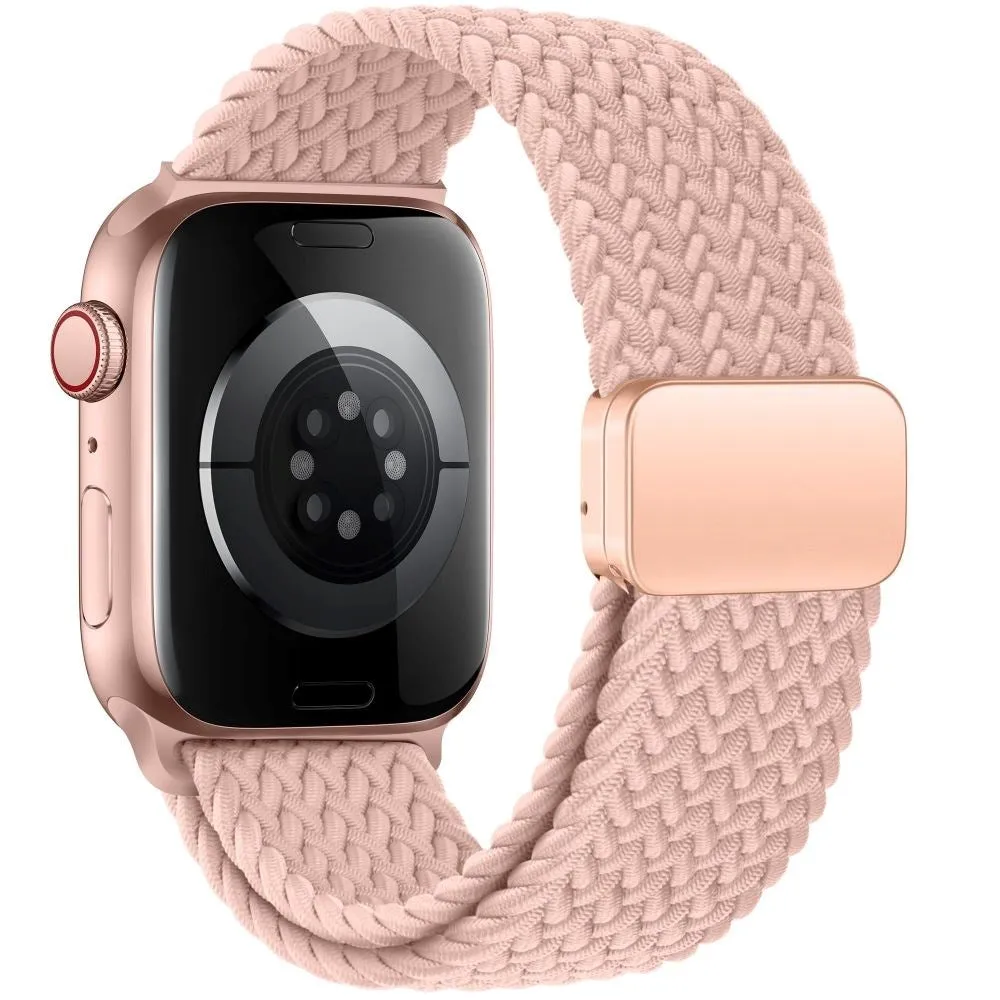 Apple Watch (38/40/SE/41mm) Tech-Protect Nylon Rem - Lyserød