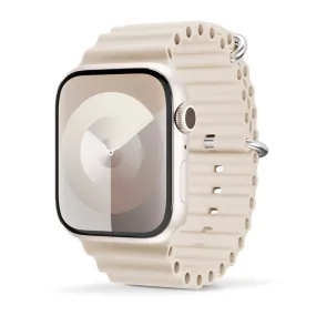 Apple Watch (42/44/SE/45/49mm) Epico Ocean Silikone Rem - Cremehvid