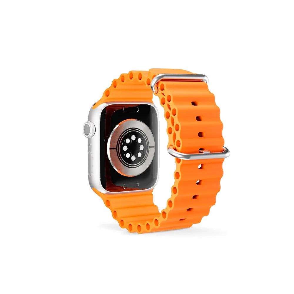 Apple Watch (42/44/SE/45/49mm) Epico Ocean Silikone Rem - Orange