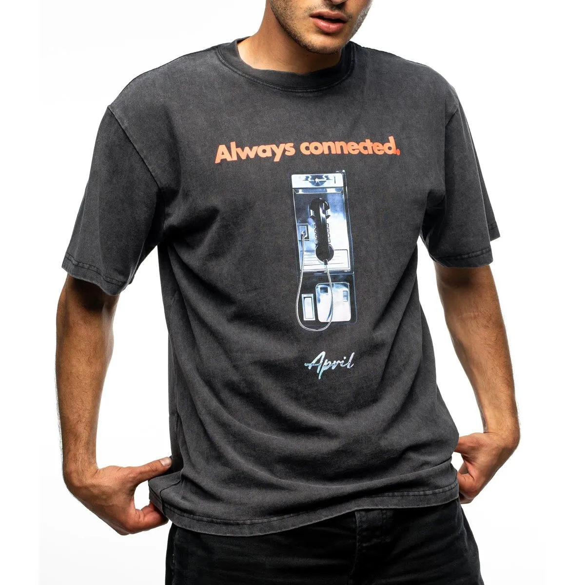 April Always Connected T-Shirt - Vintage Black