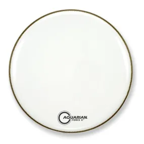 Aquarian FR24WH 24" Full Force II Bass Drum Head in White