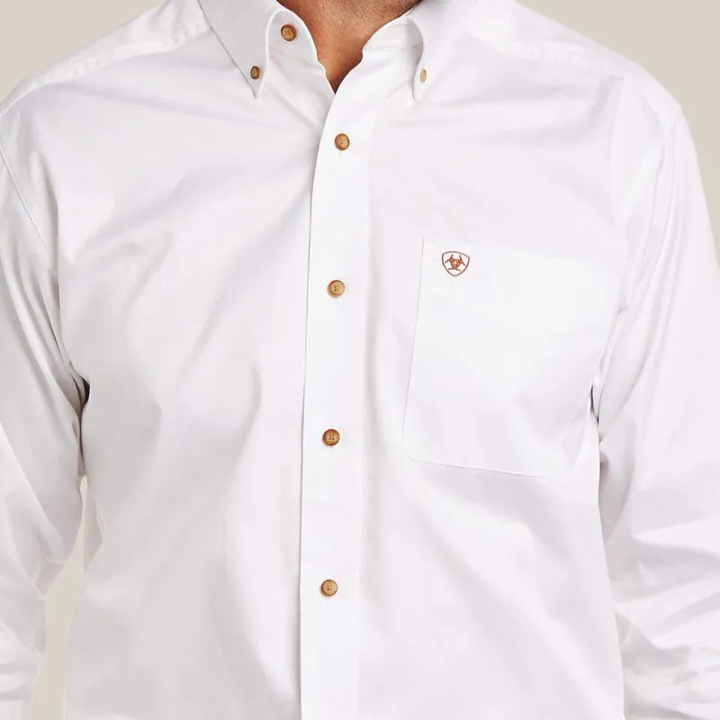 Ariat Solid Twill Fitted Shirt Style 10034230