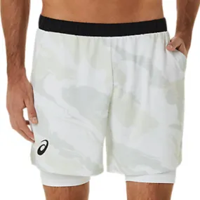 Asics Match Graphic 7 Inch Men Short - Brilliant White