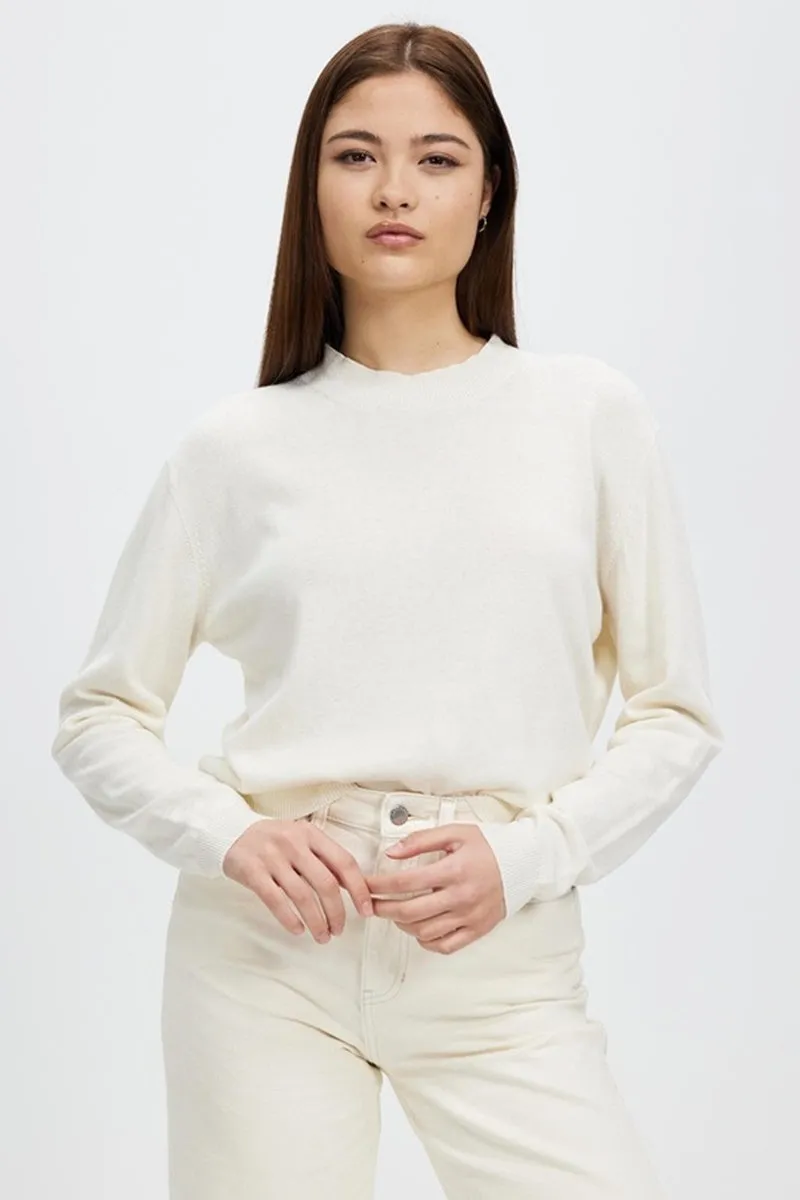 Assembly Label - Delilah Knit Crew - Antique White