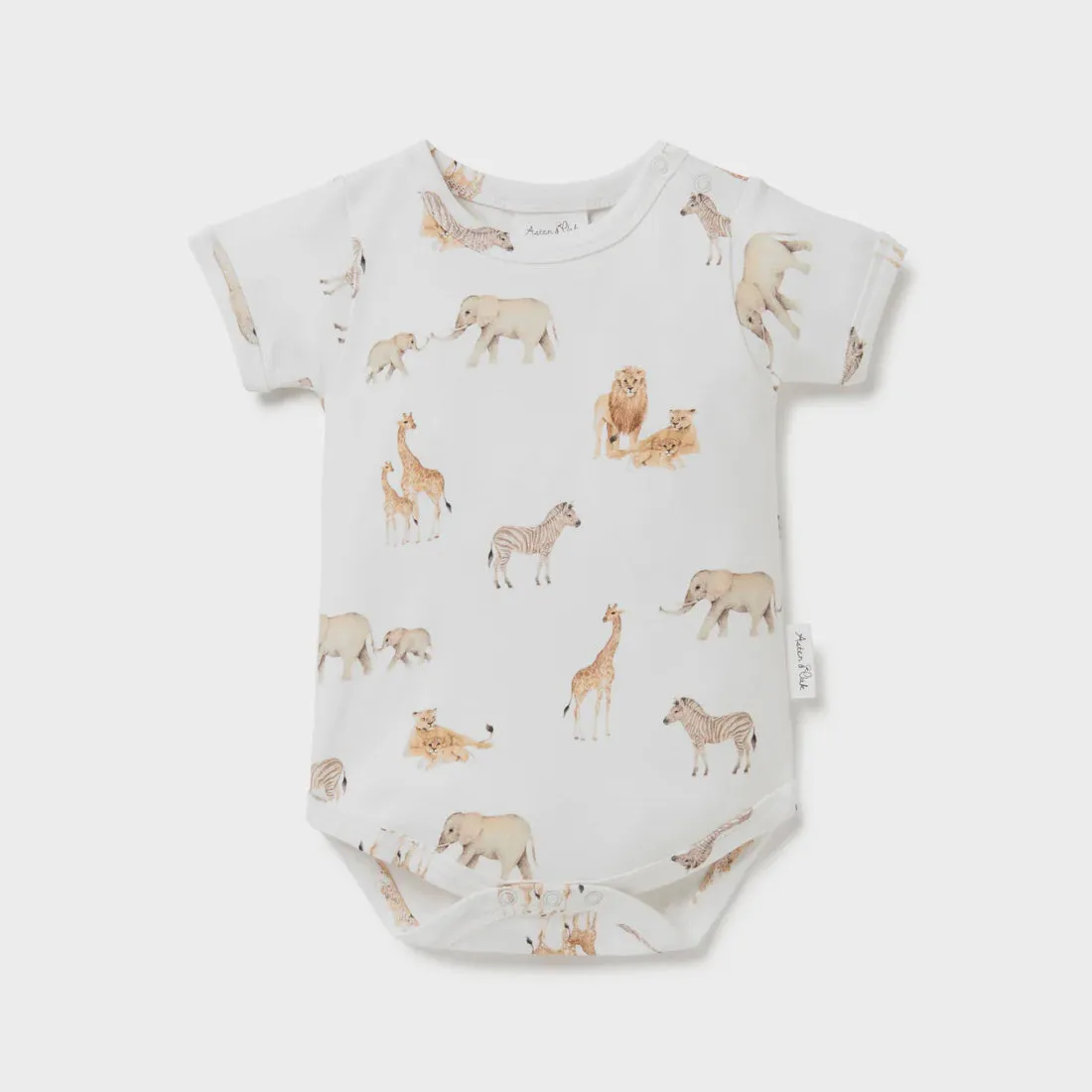 Aster & Oak Savanna AOP Onesie - White