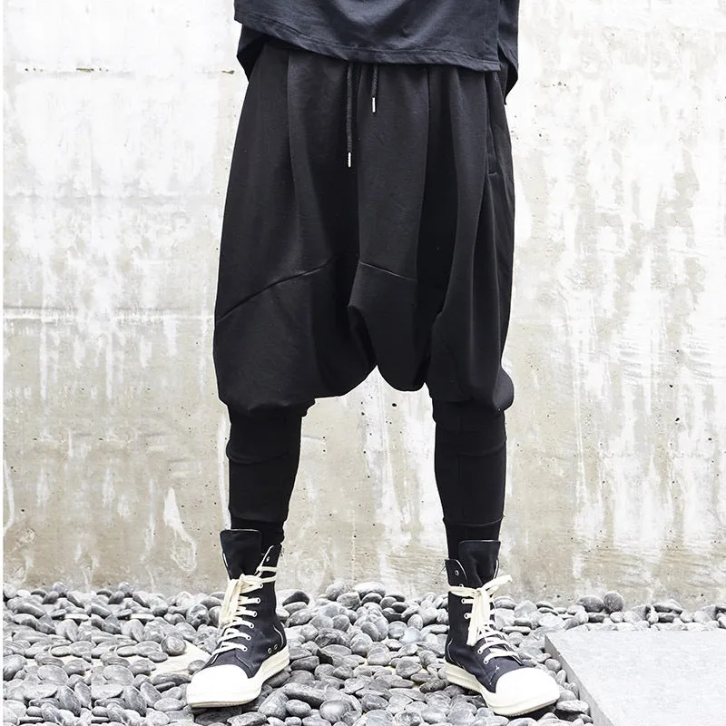 Asymmetric Loose Men Casual Pants