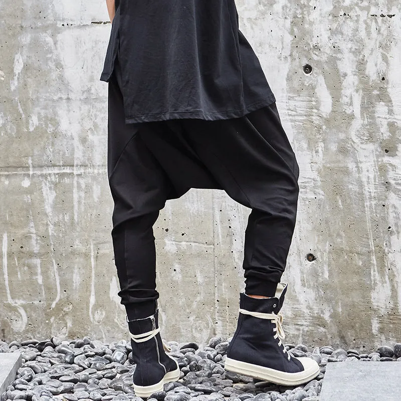 Asymmetric Loose Men Casual Pants