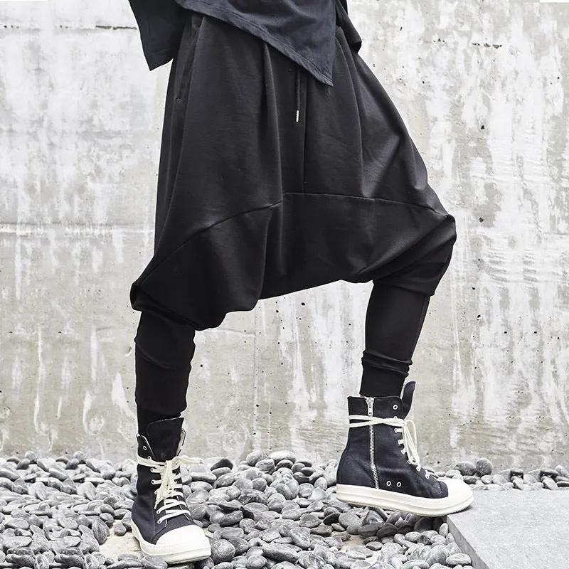 Asymmetric Loose Men Casual Pants