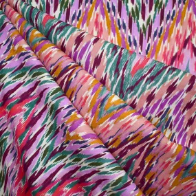 Atelier Jupe Colorful Abstract Chevron Rayon Multi