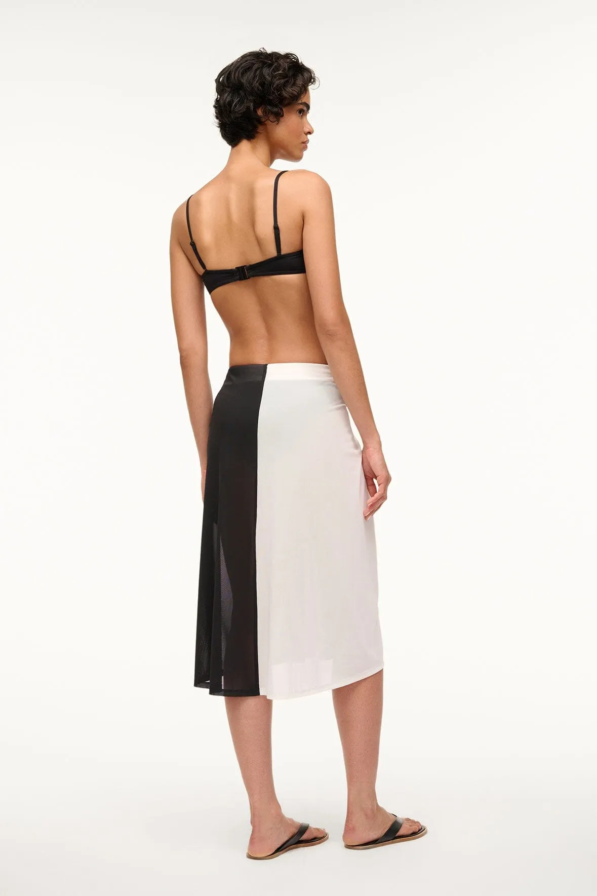 AZALEA COVERUP SKIRT | WHITE BLACK