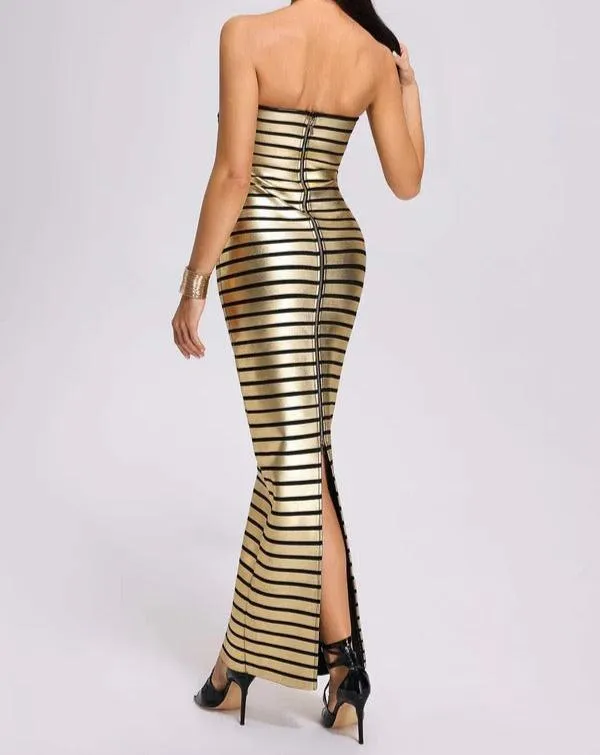 AZRA Metallic Bandage Dress