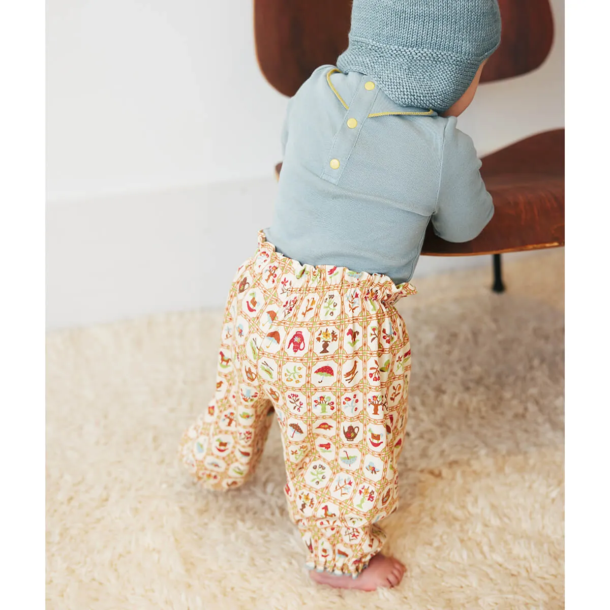 Baby Balloon Pant in String Trellis by Misha & Puff