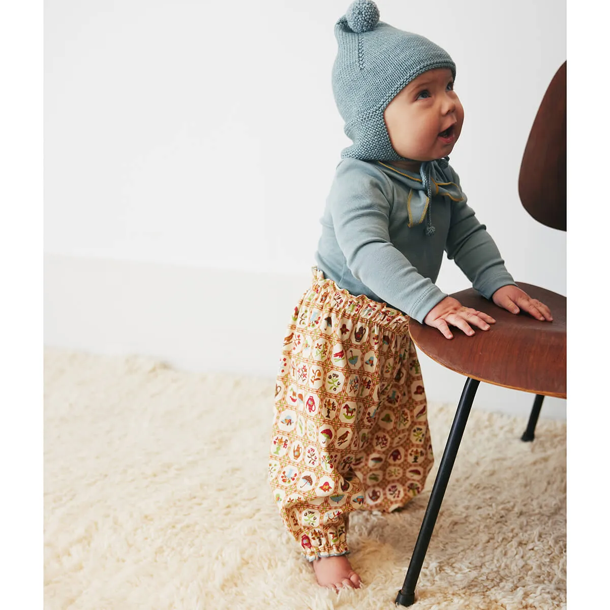 Baby Balloon Pant in String Trellis by Misha & Puff